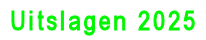uitslagen 2025